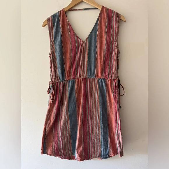 Universal Thread Striped V Neck Dress - Picture 1 of 6